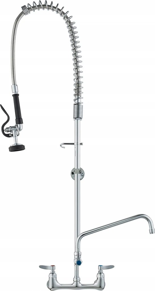 Kereskedelmi csaptelep kifolyócsővel és szórófejjel Pre-Rinse 1180 mm