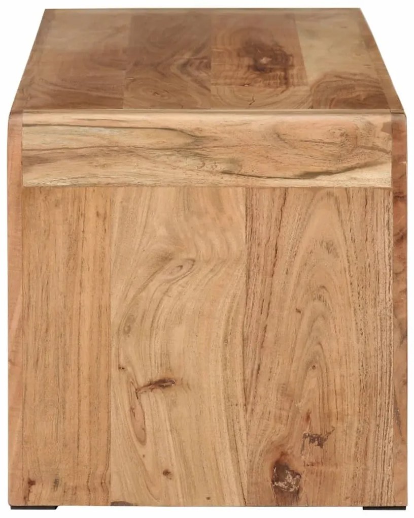 tömör akácfa TV-szekrény 110 x 33 x 33 cm