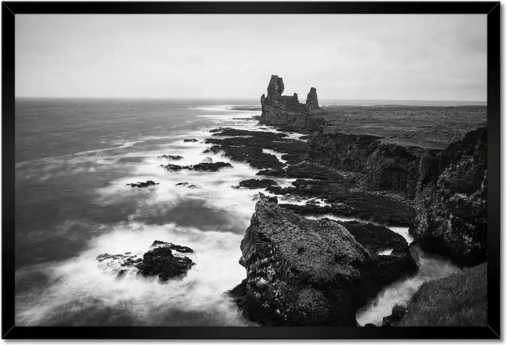 Poszterek keretben 60x40 Izland tenger táj