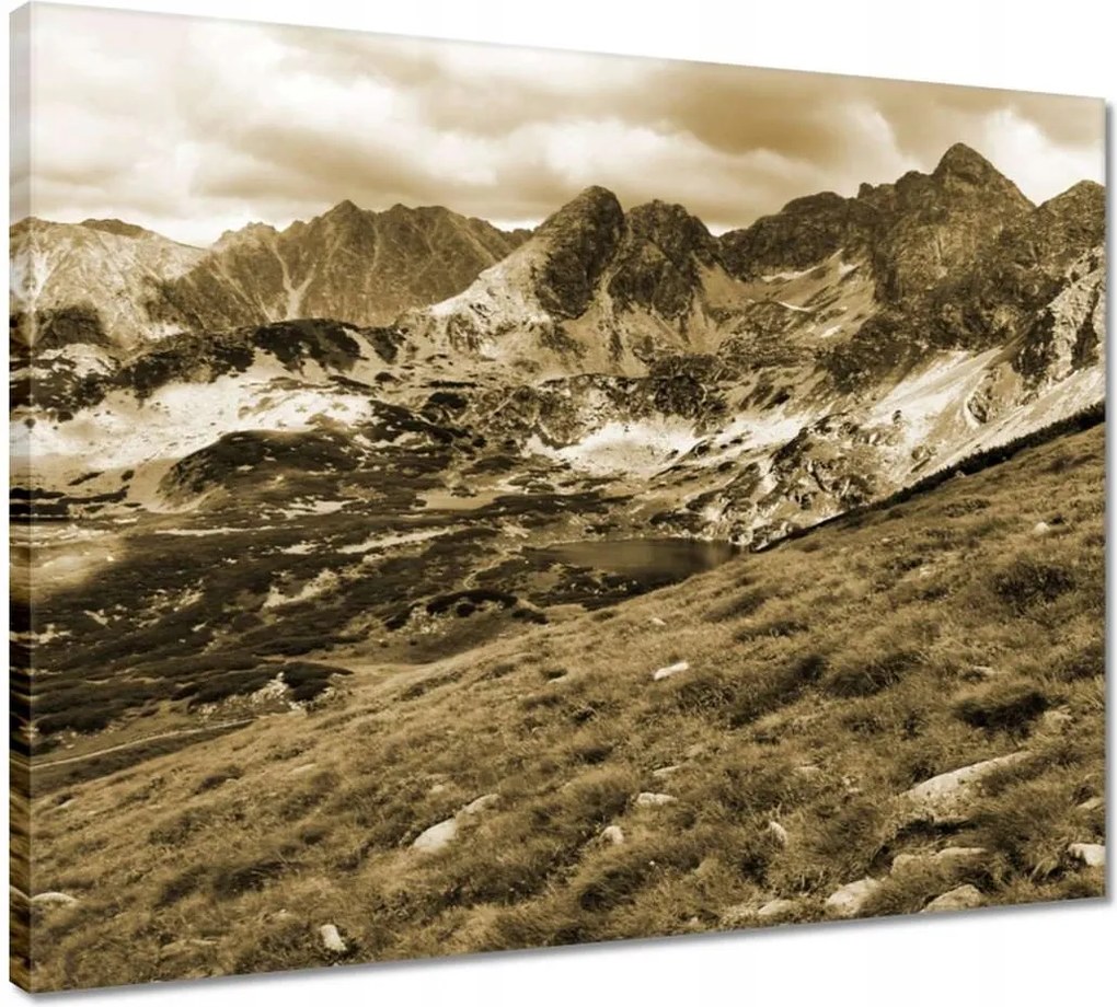Vászonkép 50x40 Tátra Lengyel hegyek Kilátás