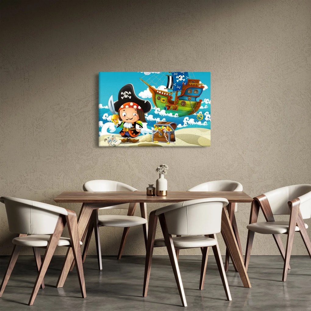 Kép - kalóz kincs (90x60 cm)