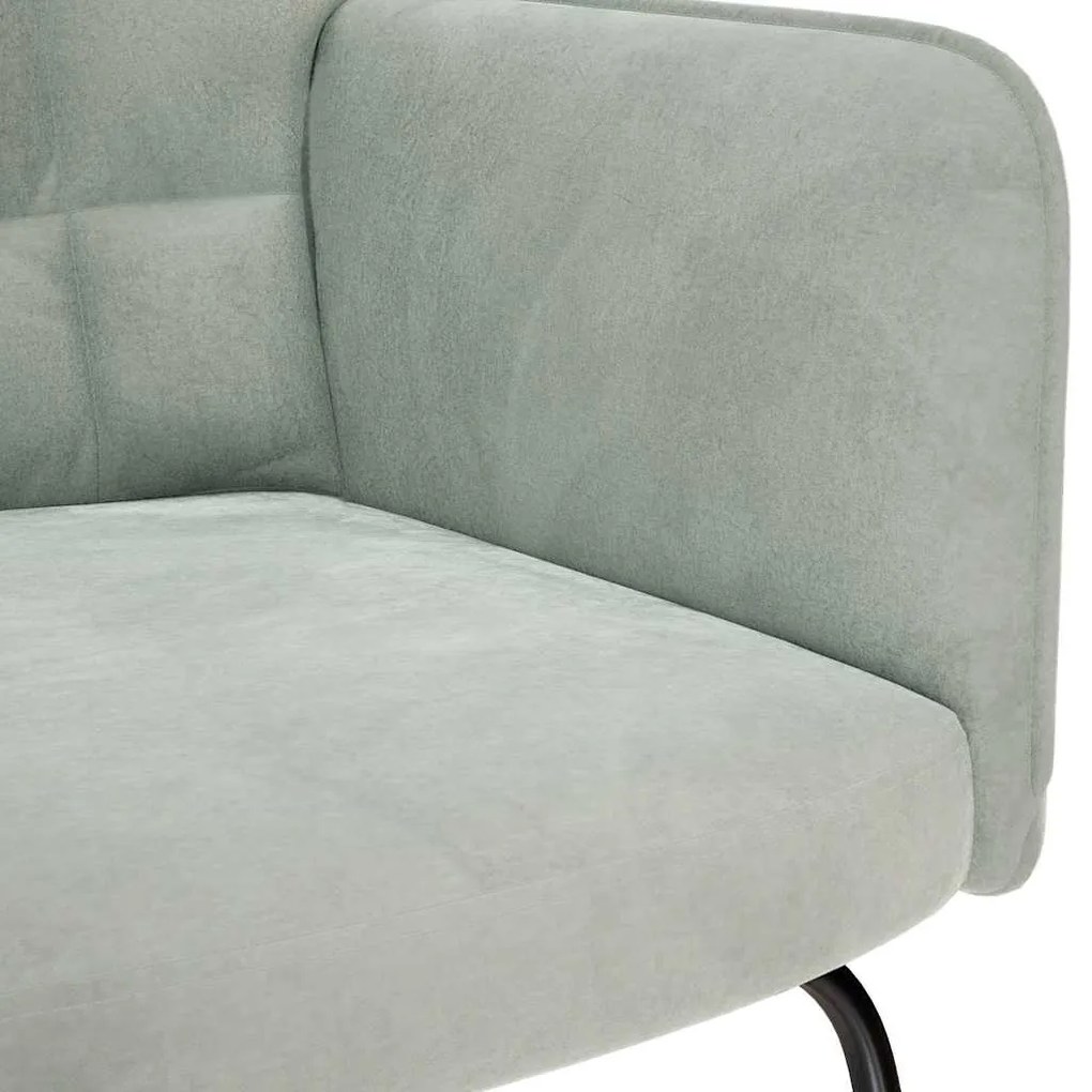 világosszürke bársony hintaszék ülőkével