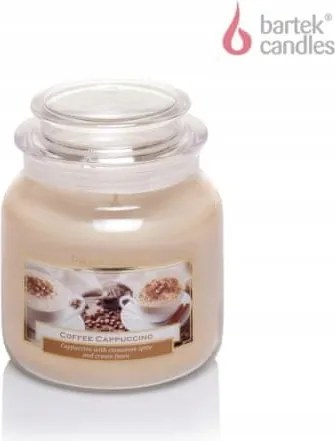 Gyertya üveg maxi befőttesüvegben Kávé És Fűszerek kávés cappuccino 430g