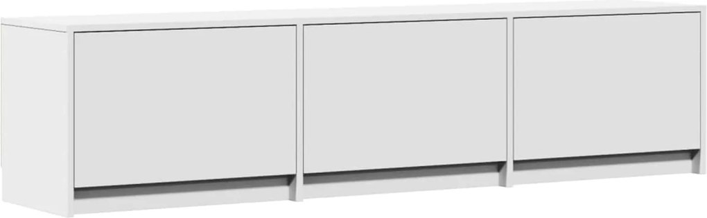 vidaXL TV szekrény leddel fiókkal Fehér 165 x 34 x 40 cm Faanyag