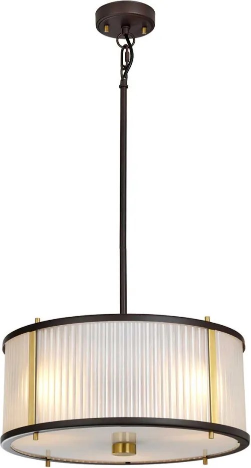 ELSTEAD DL-CORONA-3P-BAB CORONA Ernyős Függesztett Lámpa Antik Bronz, Idős Réz E27 IP20