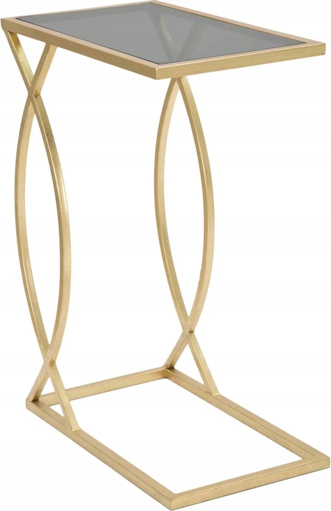 Glamour stílusú segédasztal, 60 cm magas