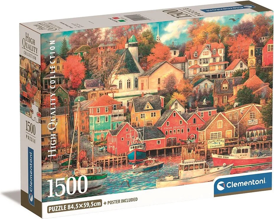 Kikötő Good Times 1500 db-os Compact puzzle Clementoni