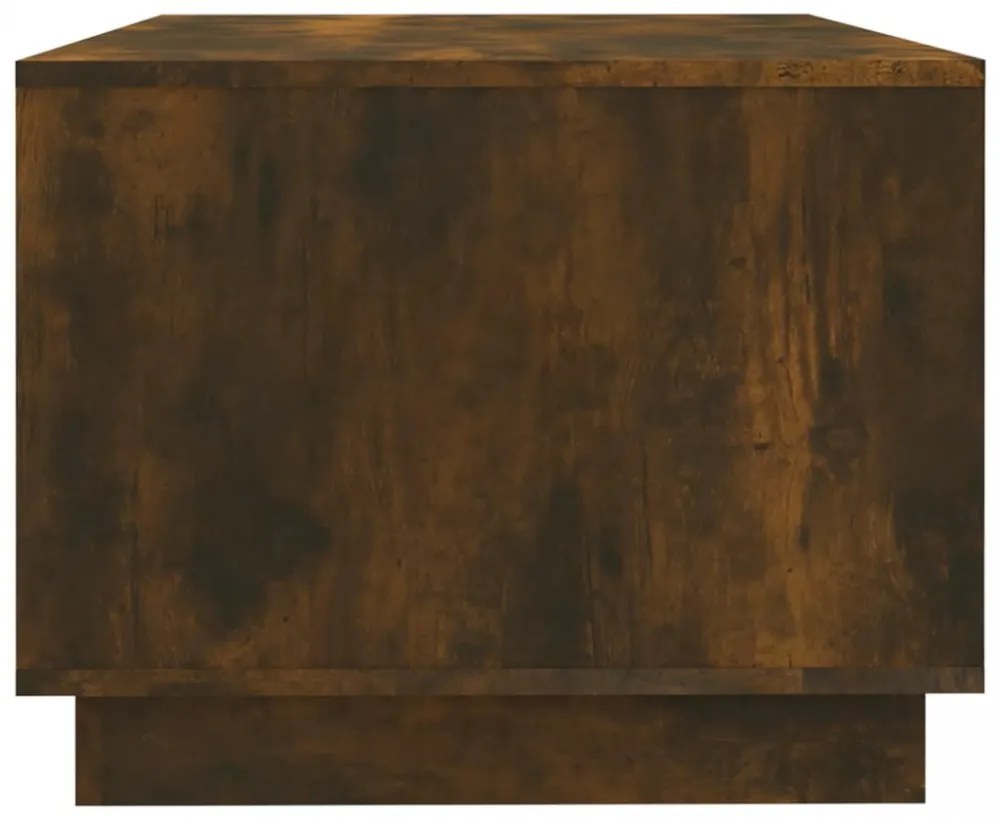 füstös tölgy színű szerelt fa dohányzóasztal 102x55x43 cm