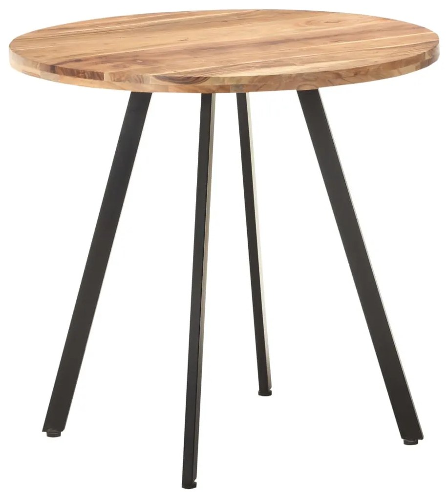 Tömör akácfa étkezőasztal 80 cm