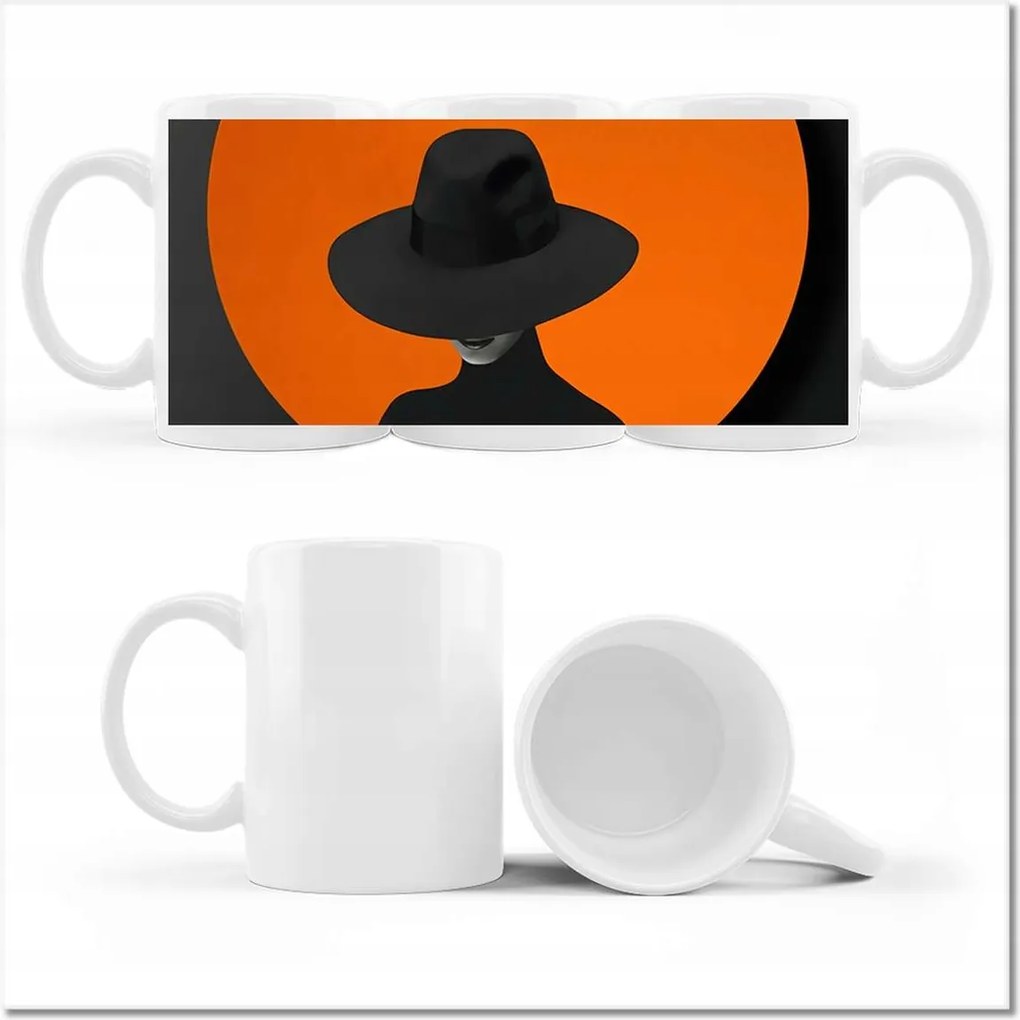 Fényképes bögre Elegancia a kalapban