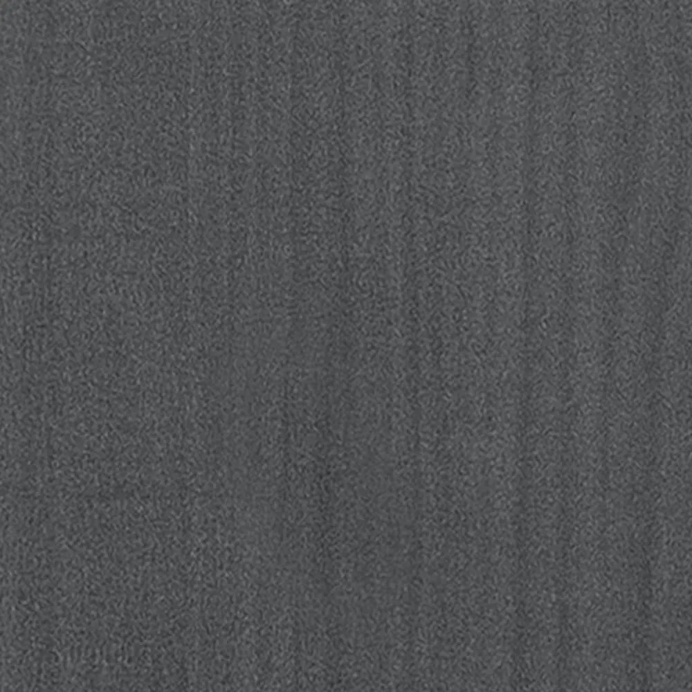 szürke tömör fenyőfa dohányzóasztal 110 x 50 x 33,5 cm