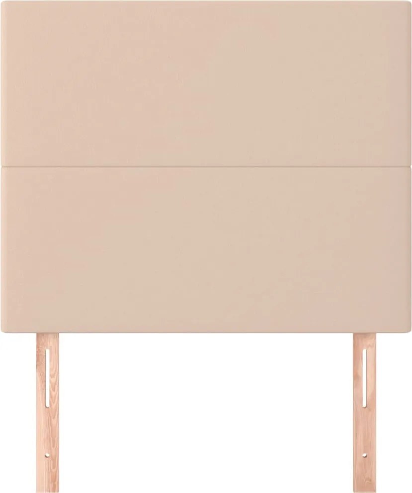 műbőr fejtámla cappuccino színben 90x5x118/128 cm