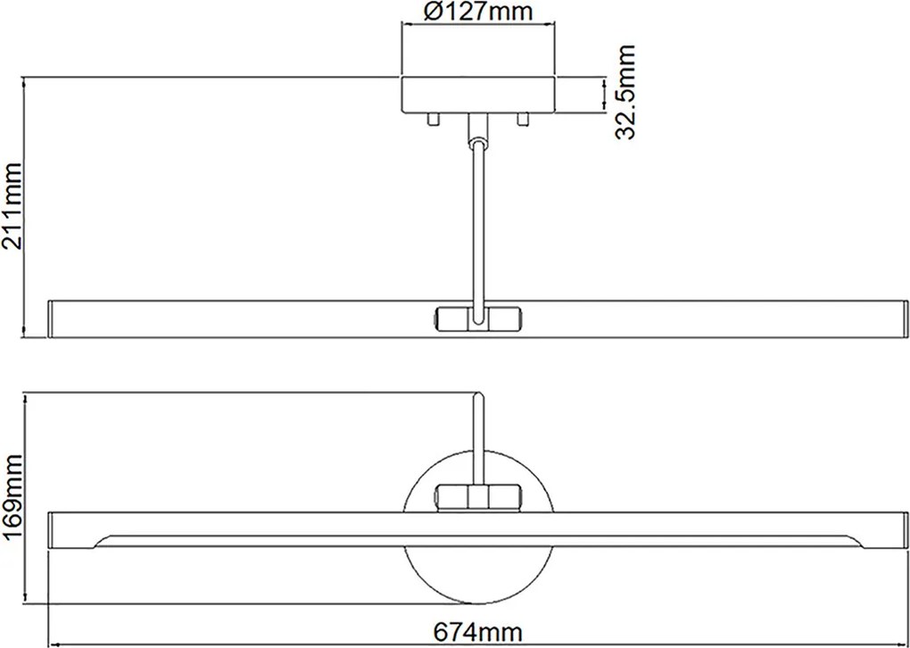 Elstead klasszikus LED falikép világítás alton sárgaréz elsalton-pl-l-bb