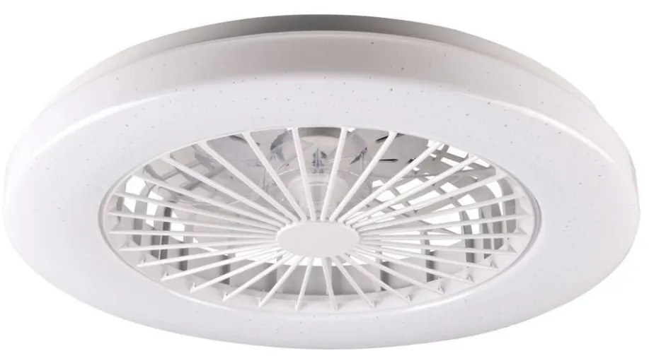 LED Dimmelhető mennyezeti lámpa ventilátorral LIBYA LED/48W/230V 3000-6500K + távirányító