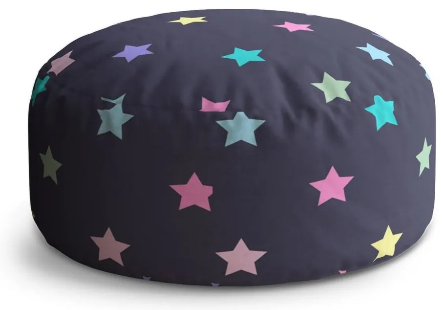 Circle zsámoly csillagok kéken, színes