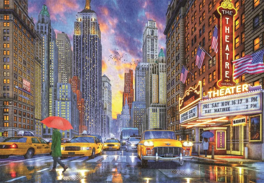 Manhattan Rainy 2000 db-os puzzle Clementoni