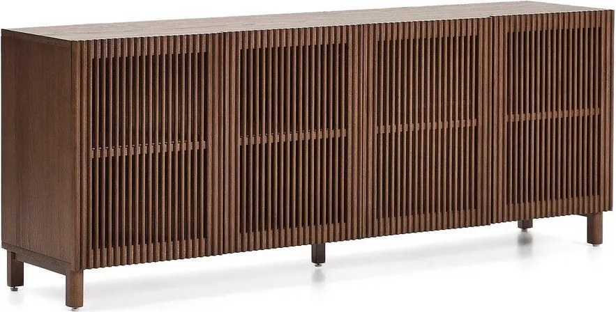 Sötétbarna komód diófa dekorral 181x71,5x42,5 cm Beyla – Kave Home