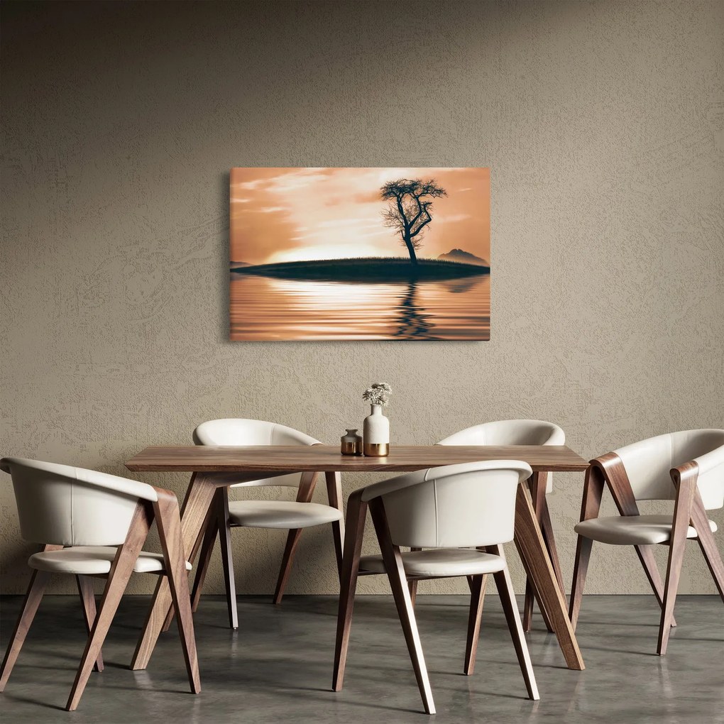 Egy fa képe egy szigeten (90x60 cm)