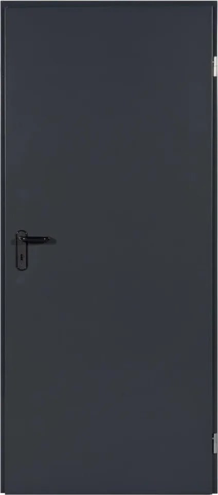 Kültéri acél ajtó tokkal 90x200cm antracit