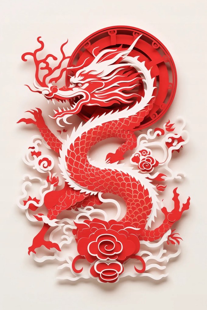 Poszter 61x91,5cm Vörös sárkány