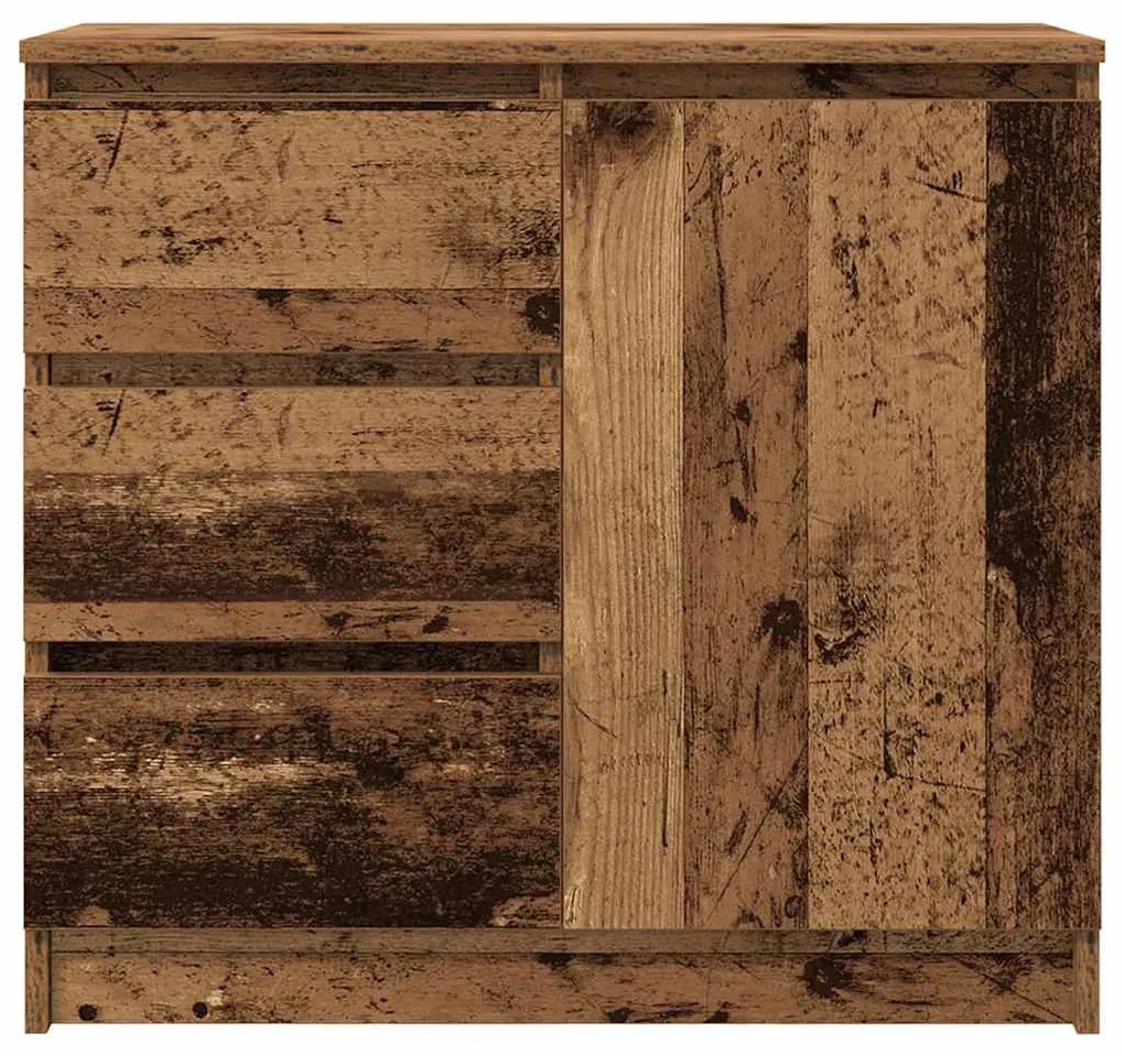 antik fa szerelt fa tálalószekrény fiókos 71x35x65 cm