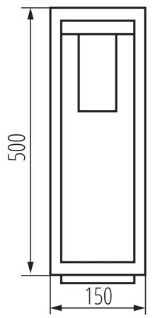 Kanlux 34984 - Kültéri lámpa VIMO 1xE27/15W/230V 50 cm IP44 fekete
