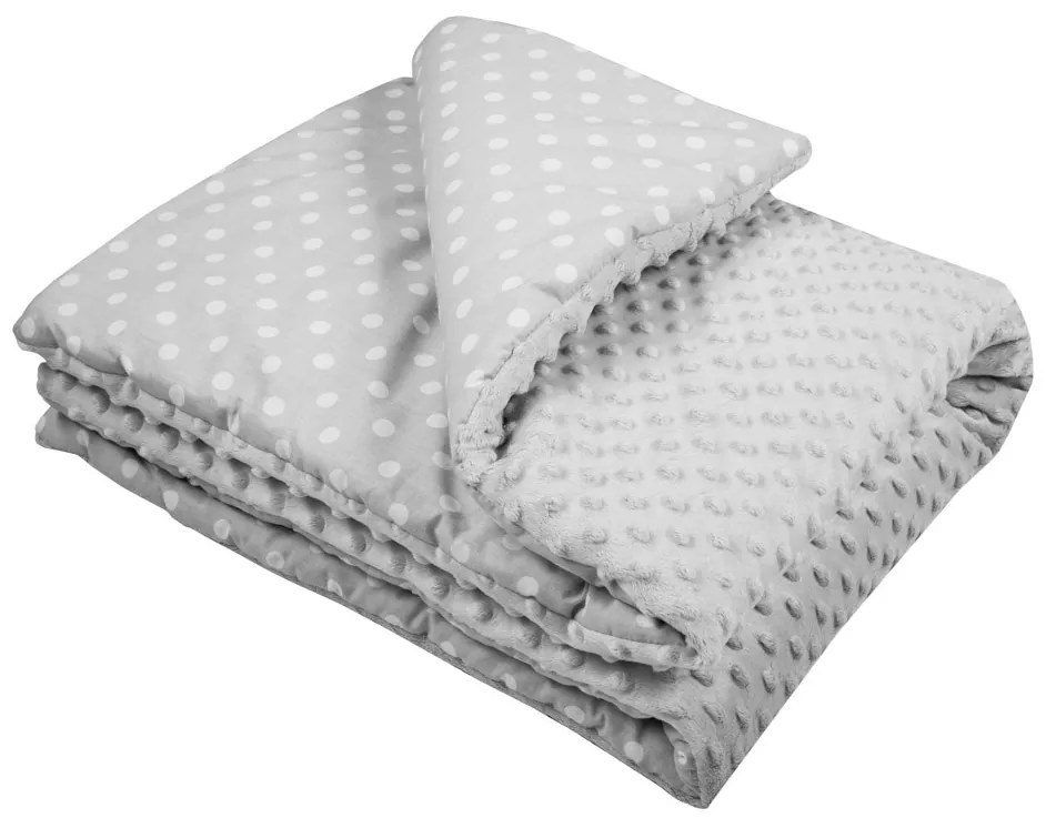 Gyermek pléd Minky New Baby szürke 80x102 cm