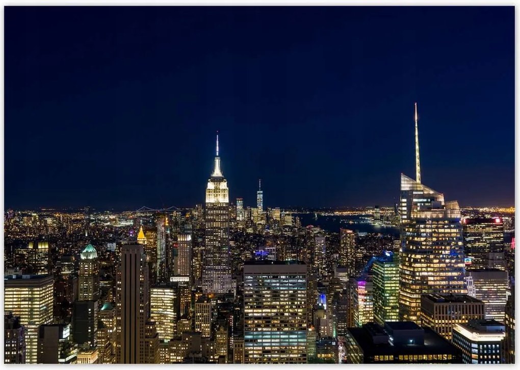 Poszterek 100x70 New York felülnézet