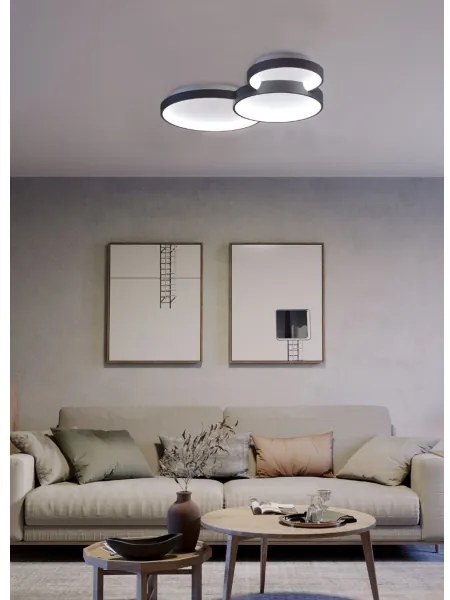 Redo 01-3375 - COMBI LED 72W/230V CRI98 fekete dimmelhető mennyezeti lámpa