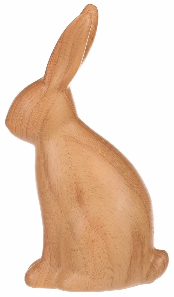Nyúl polirezin dekoráció, közepes méretű figura, 8 x 5 x 16 cm