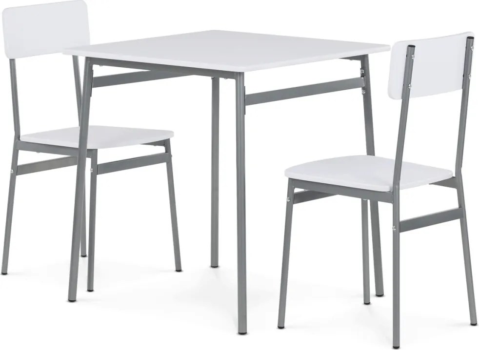 2 személyes étkezőgarnitúra 70x70x76 cm – MDF asztal és 2 szék WT