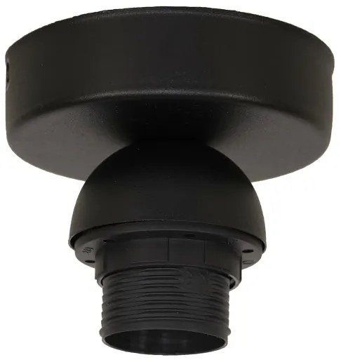 Duolla - Mennyezeti lámpa DUO 1xE27/40W/230V átm. 40 cm fekete/arany