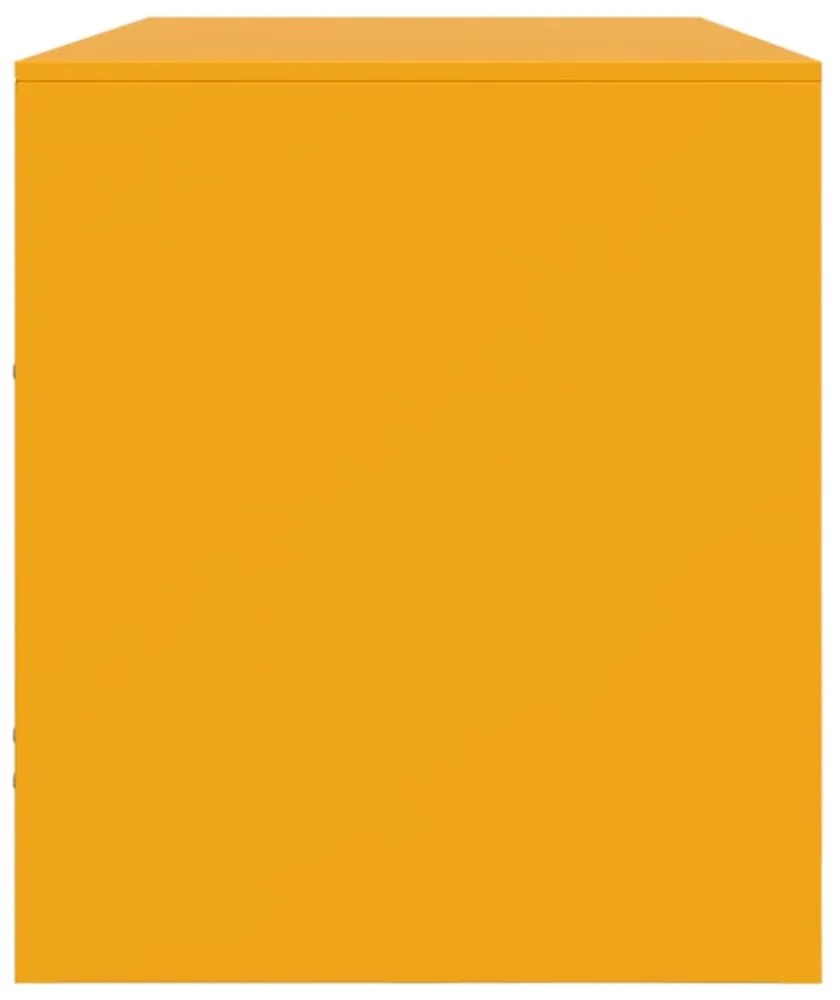 mustársárga acél TV-szekrény 99 x 39 x 44 cm