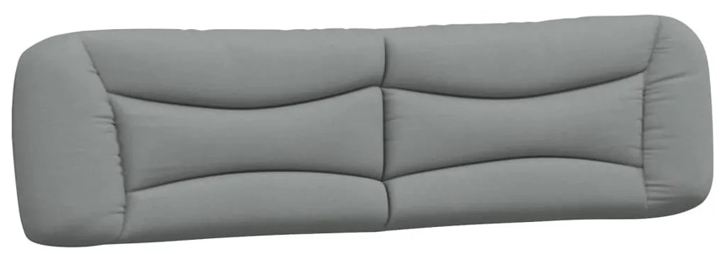 világosszürke szövet fejtámla párna Hvar 200 cm