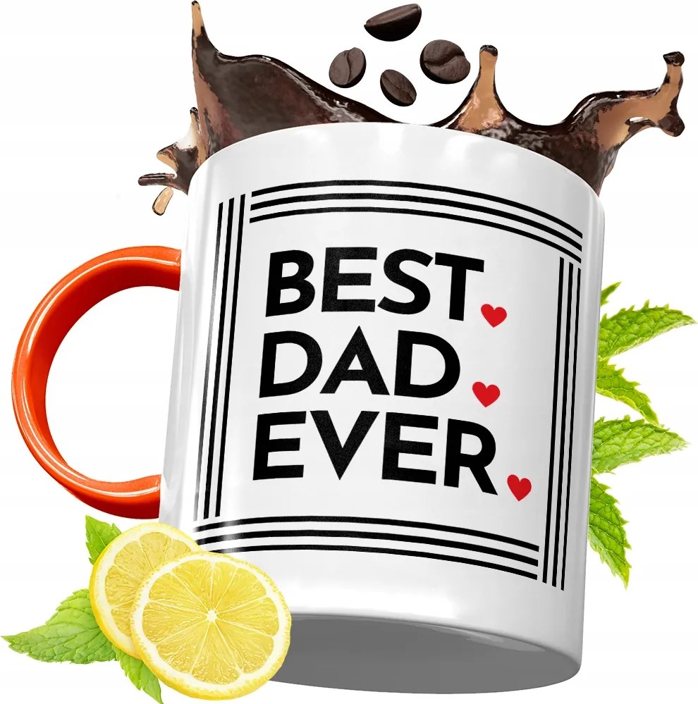 Narancssárga Bögre Apák Napjára Ajándék fényképes nyomtatással