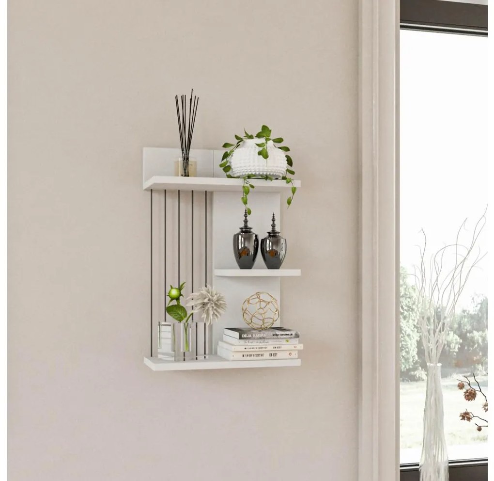 Fali polc KINIK 60x40 cm fehér