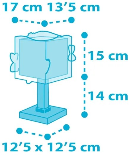 Dalber 63471 - Gyermek lámpa BABY SHARK 1xE14/60W/230V