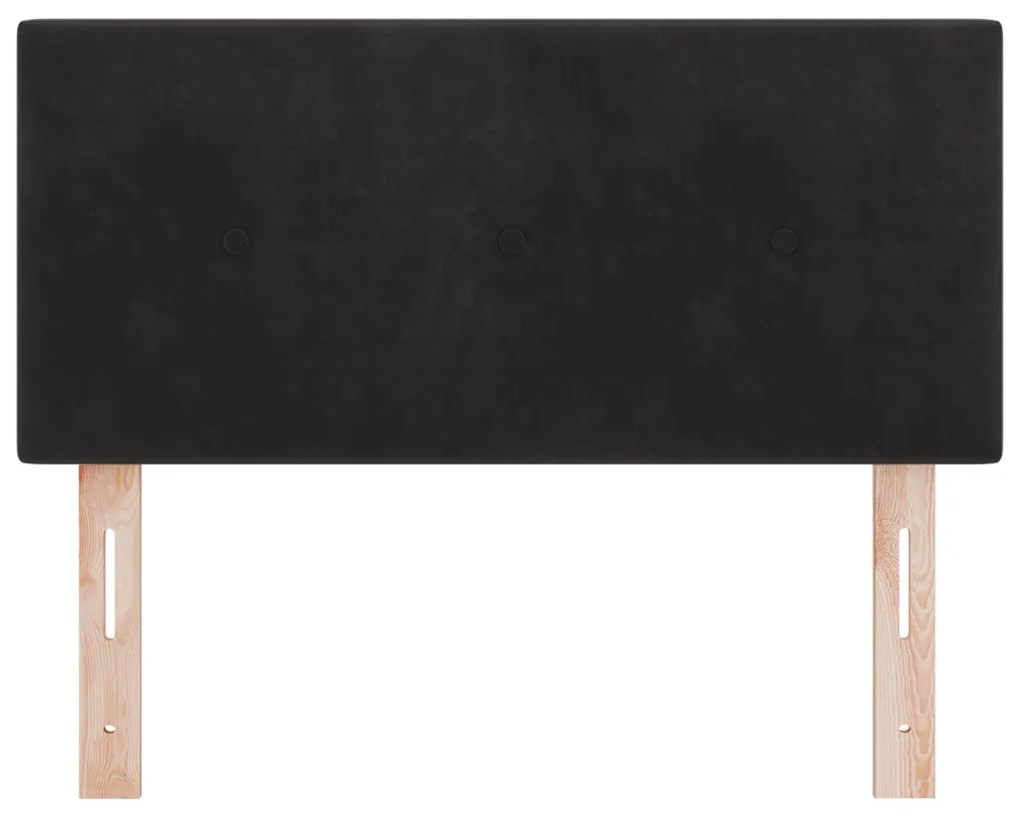 Fejtámla LED -es lámpákkal fejtámlával Fekete 90 cm Bársony