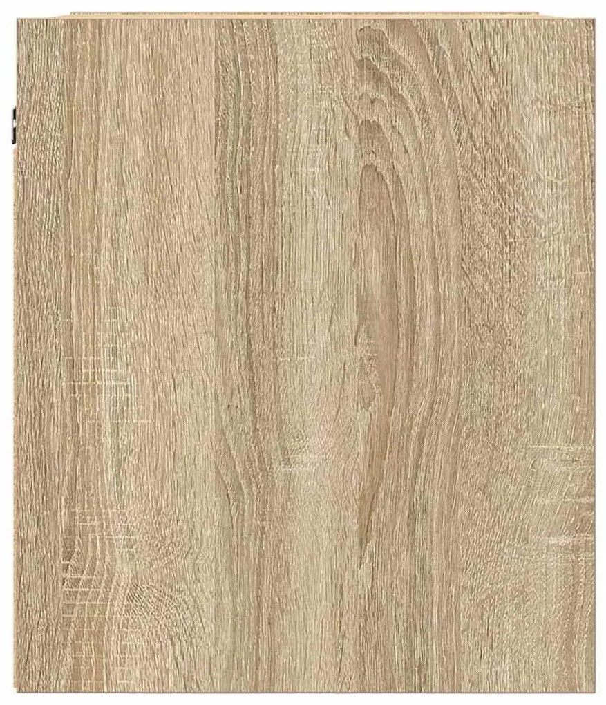 2 db sonoma tölgy falra szerelhető éjjeliszekrény 38x34x40 cm