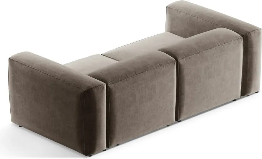 Barna kanapé 224 cm Bergamo – Cosmopolitan Design