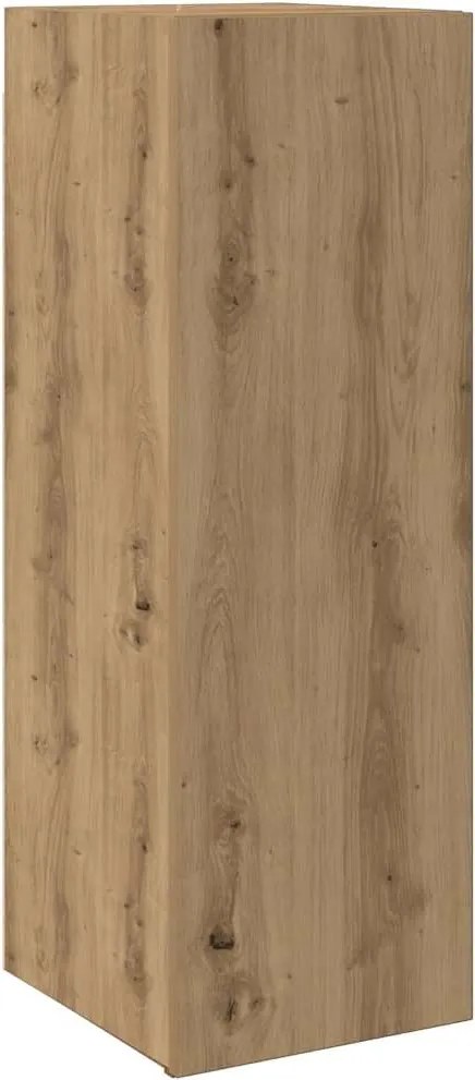vidaXL kézműves tölgy színű szerelt fa TV-szekrény 30,5 x 30 x 90 cm