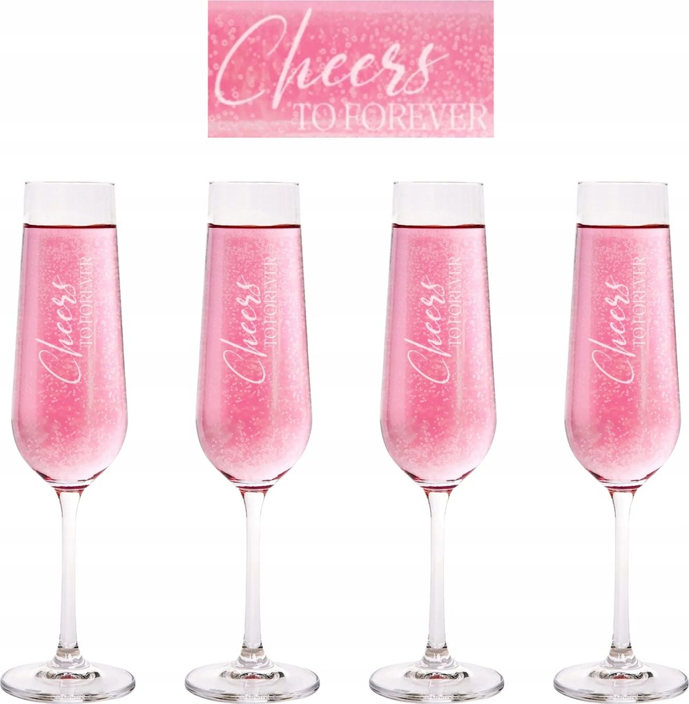 Preperso Brilliant pezsgőspohár szett 4 db-os 0.20 felirattal