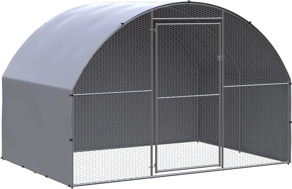vidaXL kültéri horganyzott acél tyúkól 3 x 2 x 2 m