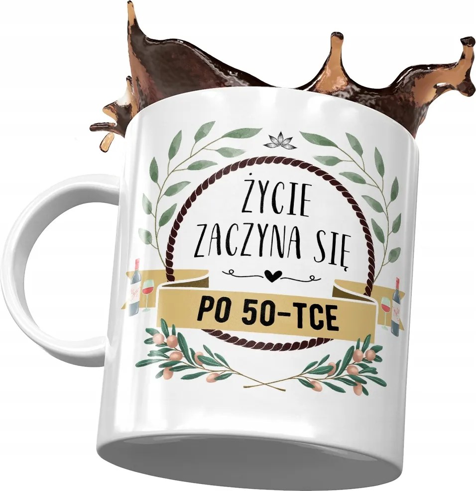 Születésnapi bögre 50 50-es 50-es évek Tökéletes Ajándék Nyomtatott Fotóval