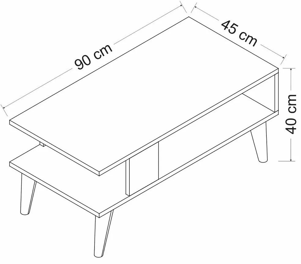 Ayca White dohányzóasztal