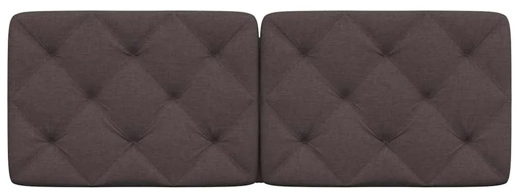 sötétbarna szövet fejtámla párna 120 cm