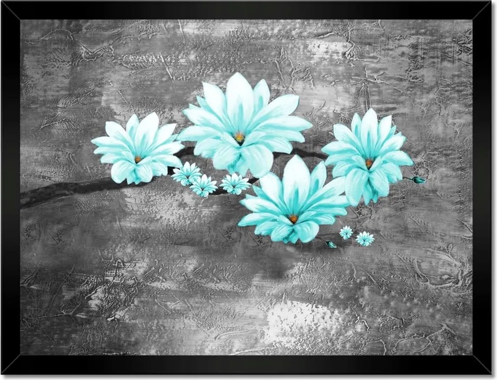 Poszterek keretben 40x30 Türkiz magnólia