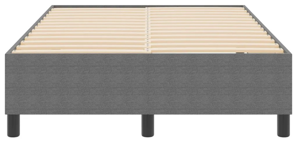 Boxspring Ágy Világosszürke 120x200 cm Bársonyszövet