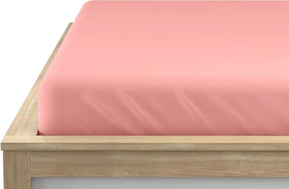 Jersey lepedő EXCLUSIVE korallszínű 160 x 200 cm