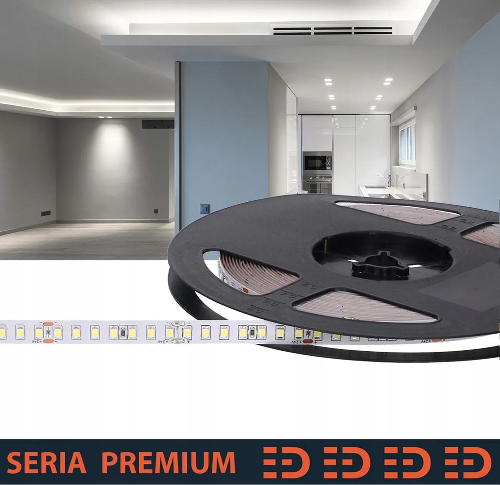Led szalag Hideg fehér 24V 140 LED/m 1960lm/m 1m 5 év garancia